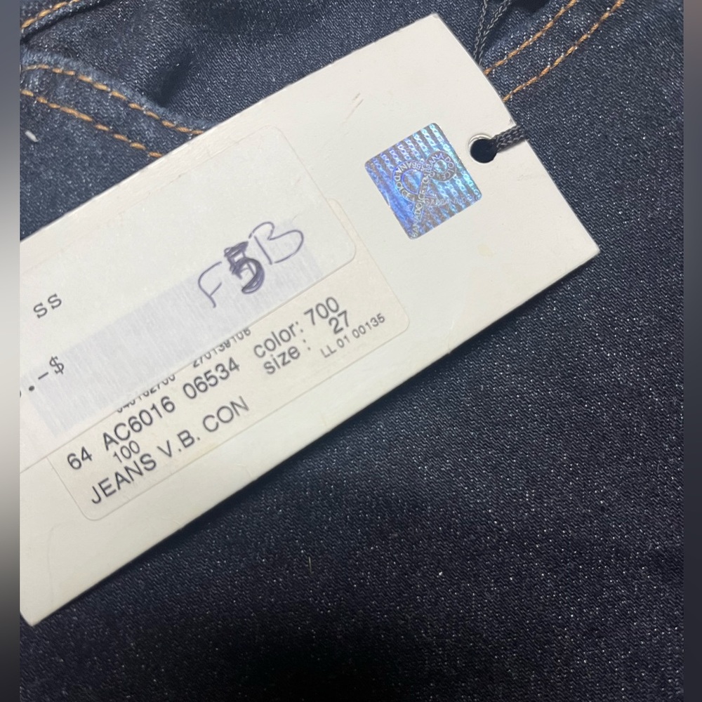 Dolce & Gabbana Vintage Y2K Dark Wash Jeans Size 27 NWT - Picture 5 of 6